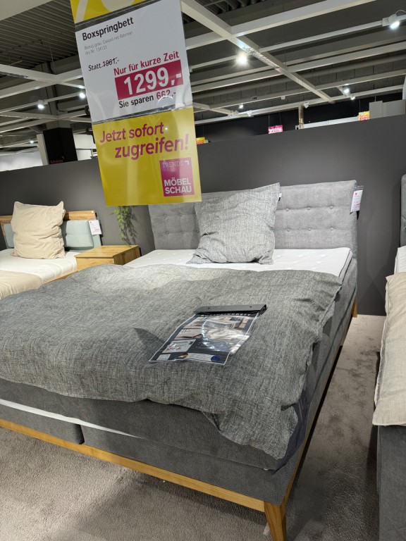 Boxspringbett Inkl. Topper und Stauraum